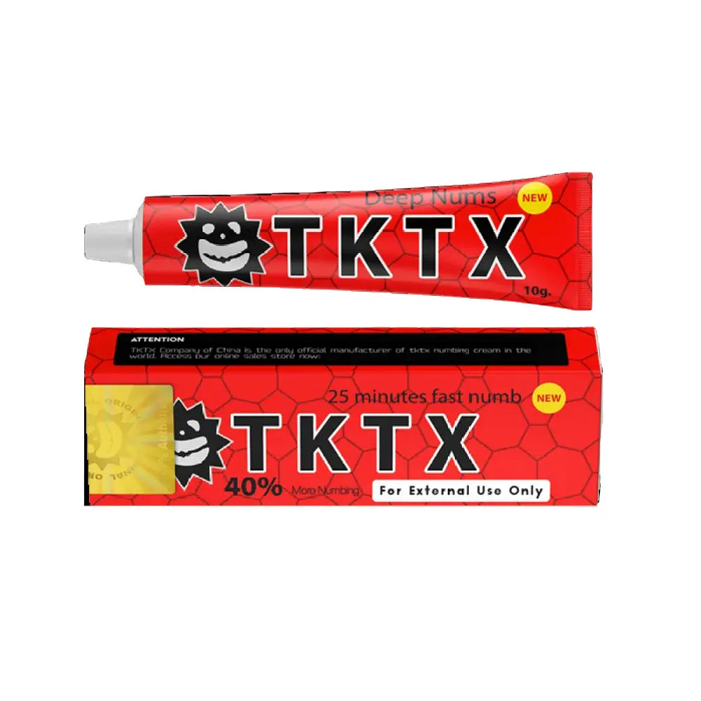 Crema per tatuaggi rosso 40% TKTX Confezione da 10g mondo tatuaggi