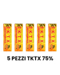 TKTX Crema Intorpellente oro gold 75% Confezione da 5 pezzi mondo tatuaggi