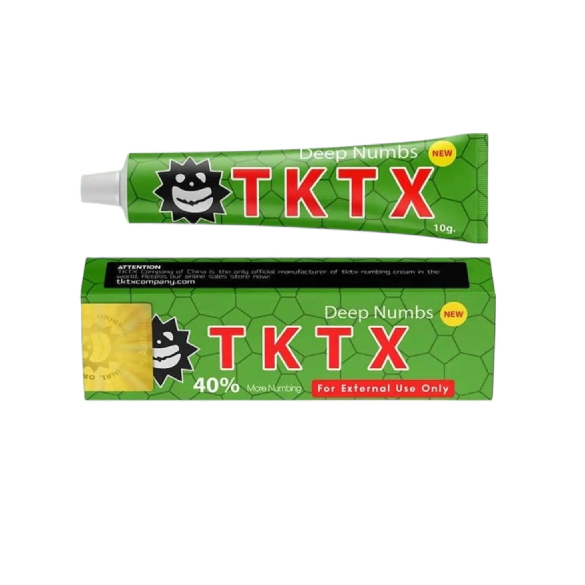 Crema per tatuaggi verde 40% TKTX Confezione da 10g mondo tatuaggi